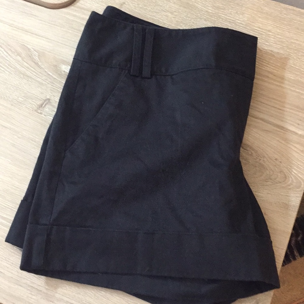 Black cuffed express shorts